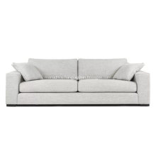 Modern Contemporary Sitka Mist Gray Fabric Sofa